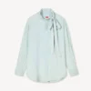 Camisas oversize con lazo en cambray Stone Bleach Camisas oversize con lazo en cambray Stone Bleach