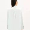 Camisas oversize con lazo en cambray Stone Bleach Camisas oversize con lazo en cambray Stone Bleach