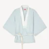 Camisas tipo kimono oversize en cambray Stone Bleach Camisas tipo kimono oversize en cambray Stone Bleach