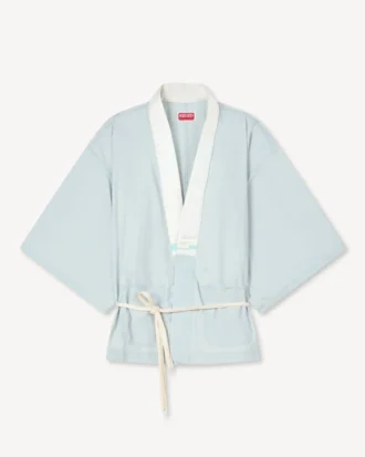 Camisas tipo kimono oversize en cambray Stone Bleach