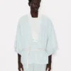 Camisas tipo kimono oversize en cambray Stone Bleach Camisas tipo kimono oversize en cambray Stone Bleach