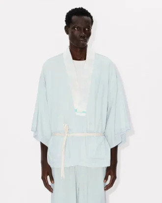 Camisas tipo kimono oversize en cambray Stone Bleach