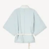 Camisas tipo kimono oversize en cambray Stone Bleach Camisas tipo kimono oversize en cambray Stone Bleach