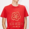 Camiseta ajustada de algodón con bordado «Boke Flower» Camiseta ajustada de algodón con bordado «Boke Flower»