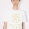 Camiseta ajustada de algodón con bordado «Boke Flower» Camiseta ajustada de algodón con bordado «Boke Flower»