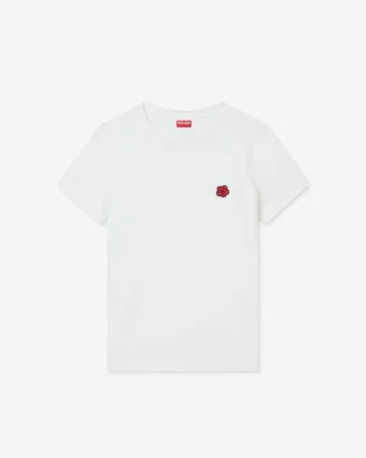 Camiseta bordada «Boke Flower» de algodón
