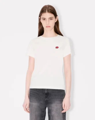 Camiseta bordada «Boke Flower» de algodón