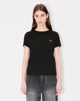 Camiseta bordada «Boke Flower» de algodón
