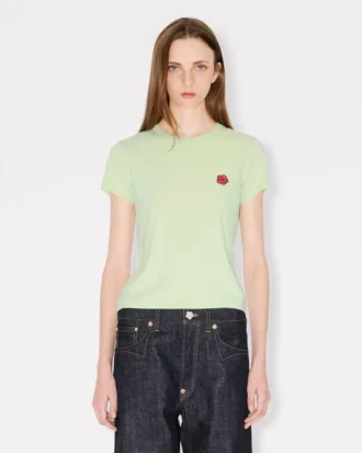 Camiseta bordada «Boke Flower» de algodón
