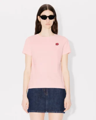 Camiseta bordada «Boke Flower» de algodón