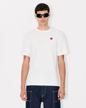 Camiseta bordada «Boke Flower» de algodón