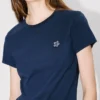 Camiseta bordada «Boke Flower» de algodón