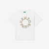 Camiseta bordada de algodón