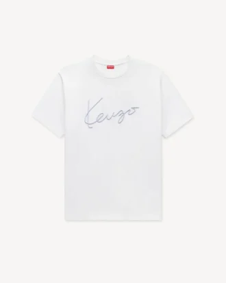 Camiseta bordada «Kenzo Signature» de algodón