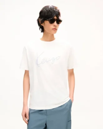 Camiseta bordada «Kenzo Signature» de algodón