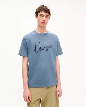 Camiseta bordada «Kenzo Signature» de algodón