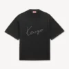 Camiseta bordada «Kenzo Signature» en lana merina Camiseta bordada «Kenzo Signature» en lana merina