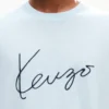 Camiseta bordada «Kenzo Signature» en lana merina Camiseta bordada «Kenzo Signature» en lana merina