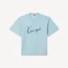 Camiseta bordada «Kenzo Signature» en lana merina Camiseta bordada «Kenzo Signature» en lana merina