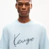 Camiseta bordada «Kenzo Signature» en lana merina Camiseta bordada «Kenzo Signature» en lana merina
