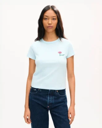 Camiseta bordada «Kenzo Tulip» de algodón