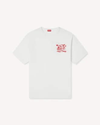 Camiseta con bordado de contorno «Kenzo Cartoon» en algodón