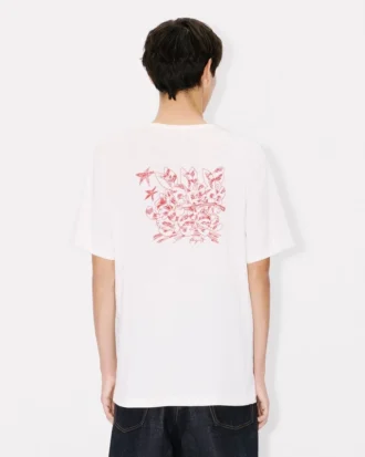 Camiseta con bordado de contorno «Kenzo Cartoon» en algodón