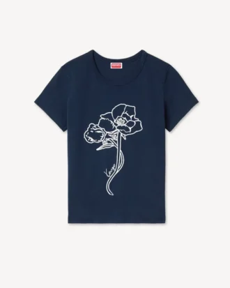 Camiseta con silueta «Kenzo Archive Rose» en algodón