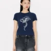 Camiseta con silueta «Kenzo Archive Rose» en algodón Camiseta con silueta «Kenzo Archive Rose» en algodón