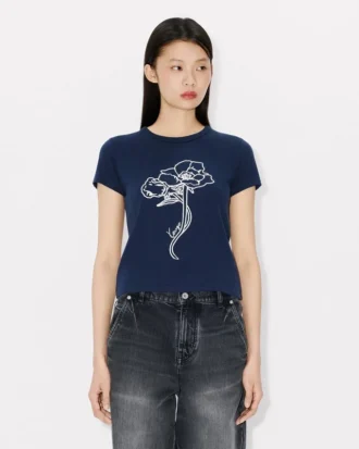 Camiseta con silueta «Kenzo Archive Rose» en algodón