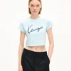 Camiseta corta bordada «Kenzo Signature» de algodón Camiseta corta bordada «Kenzo Signature» de algodón