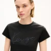 Camiseta corta bordada «Kenzo Signature» de algodón Camiseta corta bordada «Kenzo Signature» de algodón