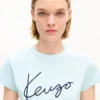 Camiseta corta bordada «Kenzo Signature» de algodón Camiseta corta bordada «Kenzo Signature» de algodón