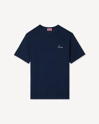 Camiseta de algodón con bordado «Kenzo Archive Rose»