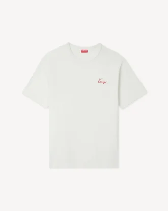 Camiseta de algodón con bordado «Kenzo Archive Rose»