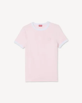 Camiseta de canalé bordada «Boke Flower 2.0»
