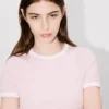 Camiseta de canalé bordada «Boke Flower 2.0» Camiseta de canalé bordada «Boke Flower 2.0»