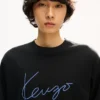 Camiseta de manga larga con bordado «Kenzo Signature» en algodón Camiseta de manga larga con bordado «Kenzo Signature» en algodón