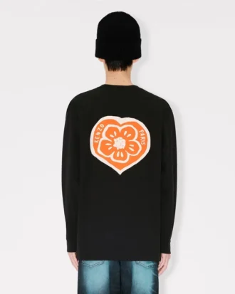 Camiseta de manga larga holgada «Kenzo Boke Heart» de algodón