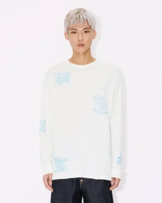 Camiseta de manga larga holgada «Kenzo Cartoon» con siluetas, de algodón