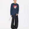 Camiseta de manga larga holgada «Kenzo Cartoon» con siluetas, de algodón Camiseta de manga larga holgada «Kenzo Cartoon» con siluetas, de algodón