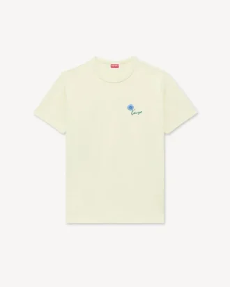 Camiseta entallada bordada «Kenzo Tulip» de algodón