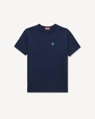 Camiseta entallada bordada «Kenzo Tulip» de algodón