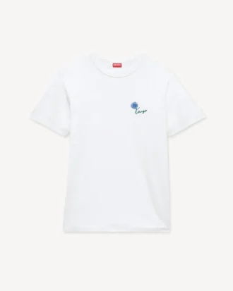 Camiseta entallada bordada «Kenzo Tulip» de algodón