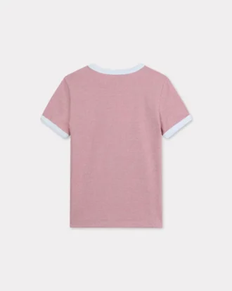 Camiseta entallada con bordado «Boke Flower 2.0» de algodón