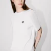 Camiseta holgada con bordado «Boke Flower»