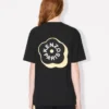 Camiseta holgada de algodón con bordado «Boke Flower 2.0»