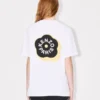 Camiseta holgada de algodón con bordado «Boke Flower 2.0»