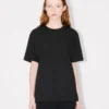 Camiseta holgada de algodón con bordado «Boke Flower 2.0»