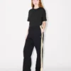 Camiseta holgada de algodón con bordado «Boke Flower 2.0»